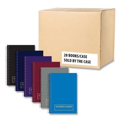 Roaring Spring Wirebound Academic Weekly Planner, Asst Cover Color, 8 x 5.5, 14-Month (July - August), 28/CT (ROA11247CS)