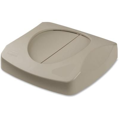Rubbermaid FG268988BEIG Untouchable Swing Top Lid, 4/Carton, Beige - Case of 4 RCP268988BGCT
