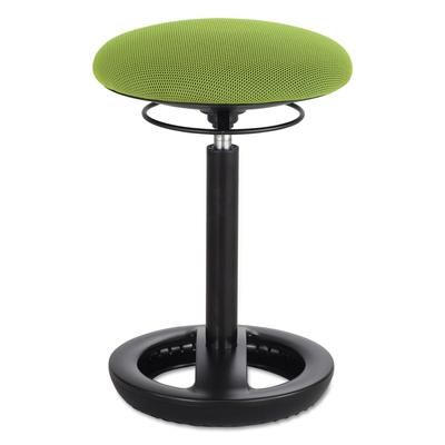 Safco 3000GN Twixt Desk Height Ergonomic Stool, 22 1/2" High, Green Fabric