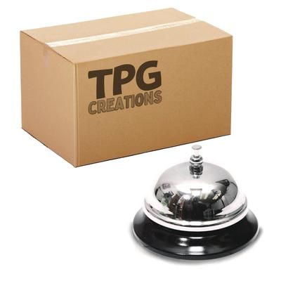 TPG CreationsTM Call Bells, 3.5", Chrome, 36/Carton (TPG34336)