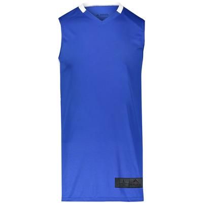 Augusta Sportswear 1731 Athletic Youth Step-Back Basketball Jersey T-Shirt in Royal/White size Large | Polyester