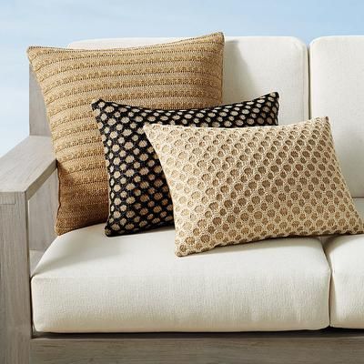 Bodhi Indoor/Outdoor Pillow Cover - 13" x 20" Lumbar Ivory - Frontgate