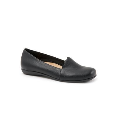 Extra Wide Width Women's Sage Loafer by Trotters in Black (Size 10 WW)