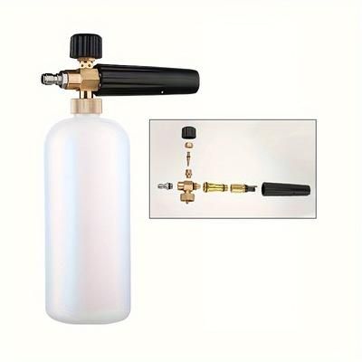 TEMU High-pressure Foam With Adjustable Fans, Professional Foam , 1/4 Car Wash Foam Bottles, Multifunctional Snow Foam , For Car Washing With Cleaning , Foam Tanks.