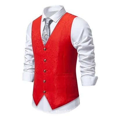 Anni Ruggenti Anni 1920 Retrò Vintage Gilet Il grande Gatsby Gentiluomo Vintage Costume Per uomo Natale Halloween Carnevale Performance Addio al Nubilato Festival Adulti Gilet