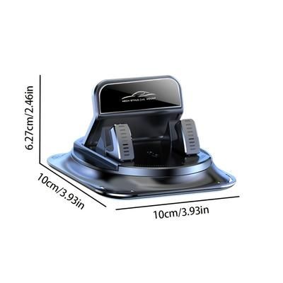 TEMU Lcars 360° Rotatable Car Phone Mount, Abs Material, Silicone Non-slip Pad, Dashboard Compatible, Suitable For Car, Office, Home Use