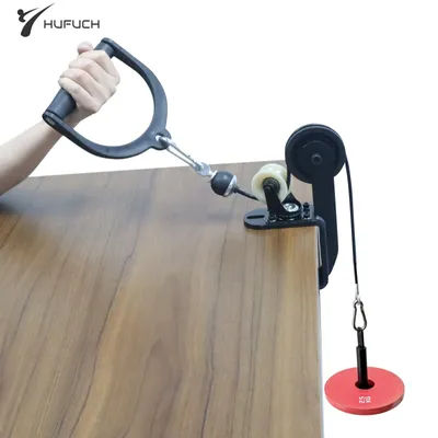 Arm Wrestling Training Table Pulley Arm Wrestling Finger Forearm Exerciser Strengthener Home Workout Fitness Equipment