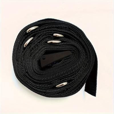 TEMU Suspension Trainer Door Anchor Strap With 5 Loops - Universal Fitness Resistance Band For Home Workouts, Pa Nylon Material, Multifunctional Exercise Equipment For Indoor Strength Training