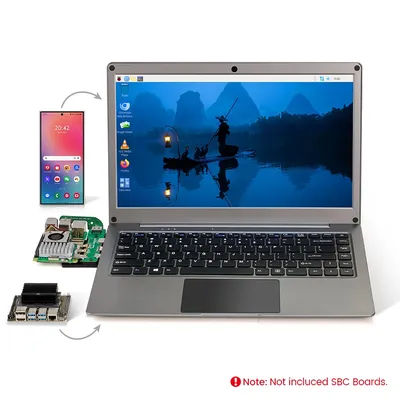 CrowView Note 14 Inch IPS 1920*1080 100%sRGB All-in-One Portable Monitor Phone-to-Laptop Device with Full-Featured Type-C