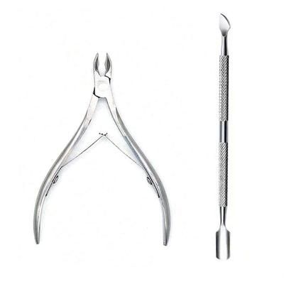 TEMU Professional Stainless Steel Nail Cutter Scissor Nippers Function Cuticle Pusher Remover Nail Care Manicure Kits