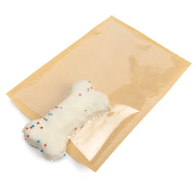 Kraft Bakery Bag w/ Clear Front 4 1/4" x 6 1/2" 100 Pack CKHS46