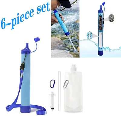Outdoor Water Purifier Camping Hiking Emergency Life Portable Purifier Water Filter Suitable for Streams, Lakes Outdoors Camping