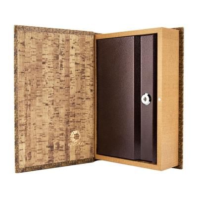 Barska Antique Map Book Lock Box Safe w/ Key Lock Brown Outer Size 7 x 2.75 x 10.75 in CB12480