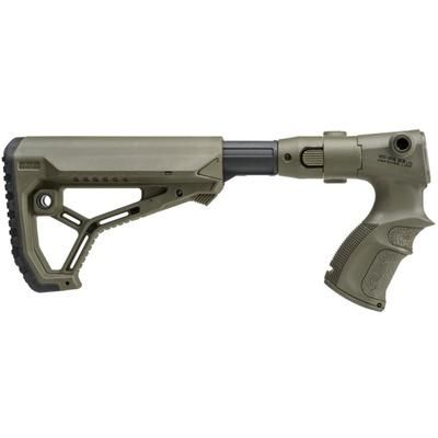 FAB Defense AR15/M4 Collapsible Buttstock w/Shock Absorber for Remington 870 OD Green fx-agrf870fksbg