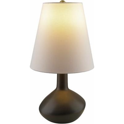 Filottrano 19"H x 10"W x 10"D Gray/White/Metallic - Brass/Translucent Table Lamp - Boutique Rugs