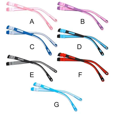 Bras de lunettes en silicone pour enfants, lunettes à encliqueter, accessoires de lunettes, jambe de remplacement, monture de lunettes