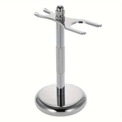 TEMU 1pc Metal Razor Holder, Shaving Brush Rack, Razor Brush Holder For Razor Storage Organizer, Men's Shaving Tool, Home Organization And Storage Supplies, Bathroom Accessories