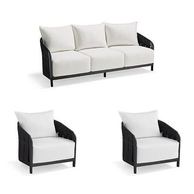 Cadiz Seating Replacement Cushions - Ottoman, Seasalt - Frontgate