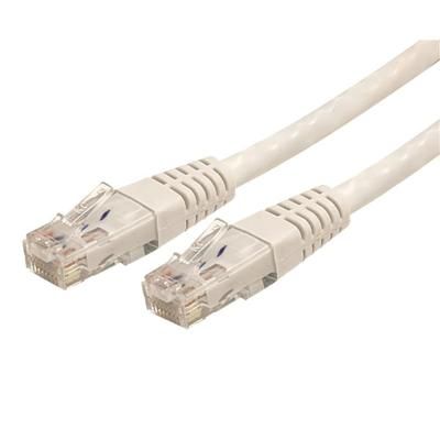 Startech.com 1 Ft Cat6 Ethernet Cable - White Molded Gigabit Cat 6 Wire