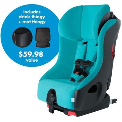 Clek Foonf Convertible Car Seat + Drink & Mat Thingy Bundle - Capri
