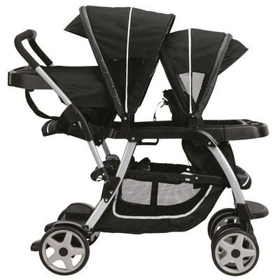 Graco Ready2Grow Click Connect LX Double Stroller - Gotham