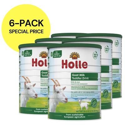 Holle Stage 3: Goat Milk Toddler Drink - Non GMO (28.2oz each, 6 Pack)