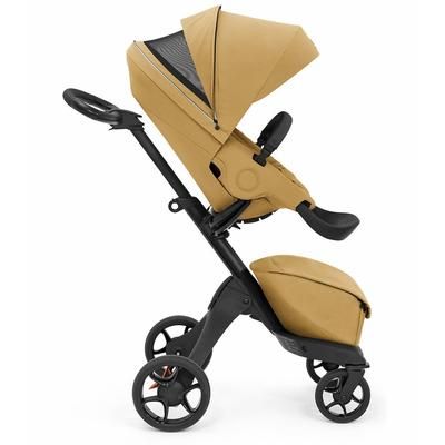 Stokke Xplory X + Stokke Pipa Travel System Bundle - Golden Yellow / Black Melange