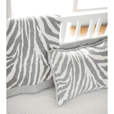 New Arrivals Safari in Gray 3 Piece Baby Crib Bedding Set