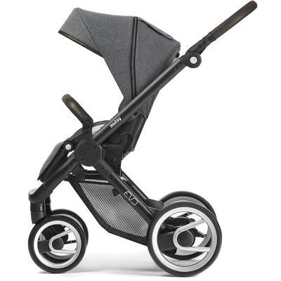 Mutsy Evo Stroller, Farmer Collection - Black/Fishbone Dawn