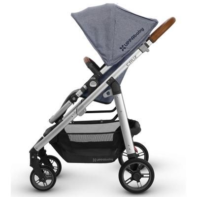 UPPAbaby 2018 Cruz Stroller - Gregory (Blue Melange/Silver/Saddle Leather)