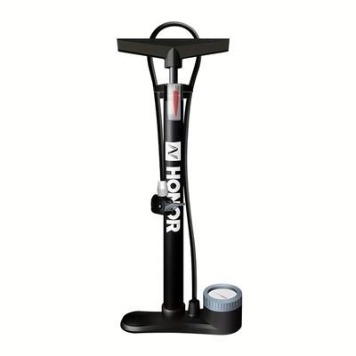 TEMU Bicycle Floor Pump 160psi Bike Air Pump With Gauge & Valves Tire Tube Inflator With Multifunction Ball Needle Bike Tire Pump Cycle Air Inflator