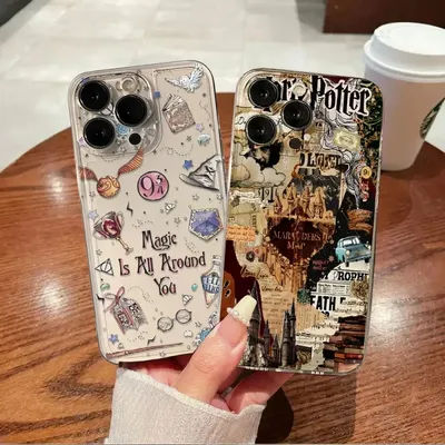 Potters Wand Harries Transparent Phone Case For Samsung Galaxy A55 A15 A54 5G A16 A35 A25 S25 S24