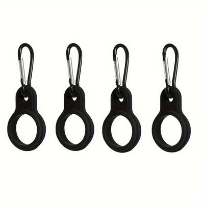 TEMU 4pcs Water Bottle Holder, 3.54-inch Aluminum Clip With Rubber Ring, Portable For Camping, Hiking, Running, Outdoor Sports