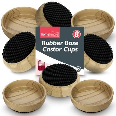 TEMU 8 Rubber Base Cups Non Slip Wooden Floor Sofa Chair Furniture Protectors