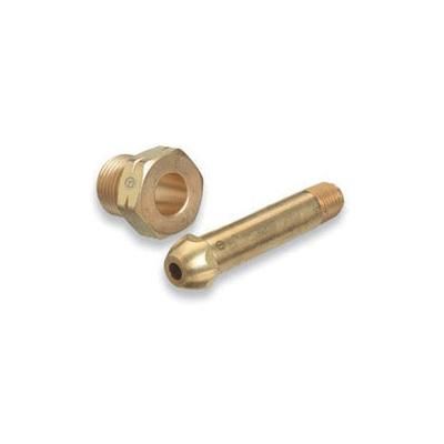 Western Enterprises Regulator Inlet Nipples, 4", Brass, CGA-580; CGA-510; CGA-590 (312-15-5)