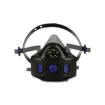 3M Secure Click Half Facepiece Reusable Respirator, Large, Gas/Vapor, with Speaking Diaphragm, Silicone/Nylon (142-HF-803SD)