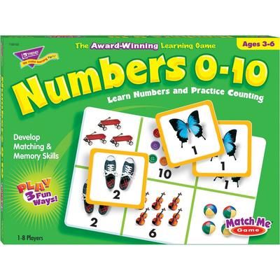 Trend Enterprises T58102 Numbers 0-10 Match Me Puzzle Game, Ages 3-6 TEPT58102