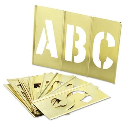 C.H. Hanson 33 Piece Single Letter Sets, Brass, 3 in (337-10033)
