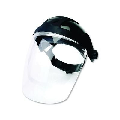 Sellstrom DP4 Series Multi-Purpose Faceshield, Window & Ratcheting Headgear, Clear, Black Crown,9 in H x 12.125 in L (851-S32010)