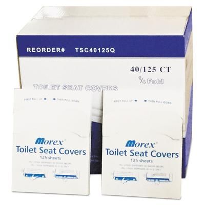 GEN TSC40125QB Quarter-Fold Toilet Seat Covers, 14.5 x 16.5, White, 5,000/Carton - Case of 5000