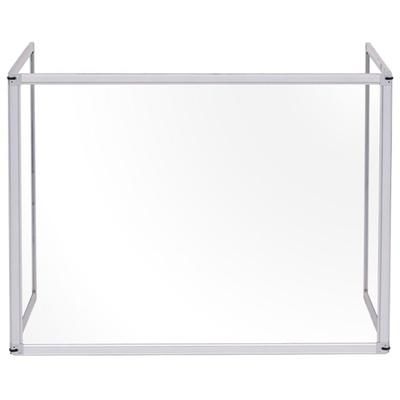 MasterVisionTM GL07219101 Barrier, Desktop, Glass, 3Sd, 37"Wx53-1/5"Lx1-2/5"H, Am BVCGL07219101