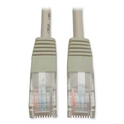 Tripp Lite Cat5e 350MHz Molded Patch Cable, RJ45 (M/M), 50 ft., Gray (TRPN002050GY)
