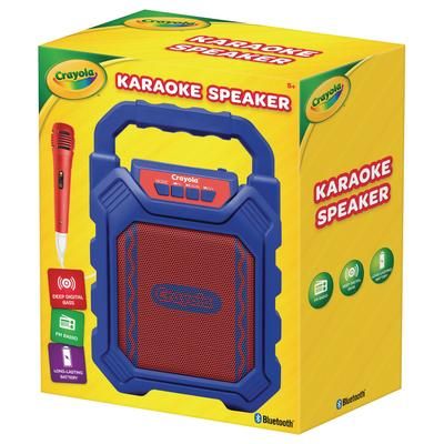 Crayola CBX210BM Karaoke Speaker, Bluetooth, Blue/Red
