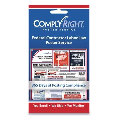 ComplyRight(R) Labor Law Poster Service, "Federal Contractor Labor Law", 4w x 7h (TFPCRPS03)