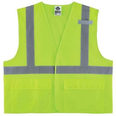 Ergodyne Glowear Safety Vest, Mesh 8220Hl, Type R Class 2, Large/x-Large, Lime