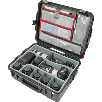 Skb Cases Protective Electronic Device Case With Padded Dividers, 7-1/2" X 16" X 21", Black