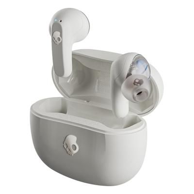 Skullcandy Rail True Wireless Bluetooth Earbuds With Microphone And Charging Case, Bone, S2Rlw-Q751