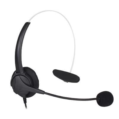 Centon On-Ear Monoaural Headset, Black, Ob-Ank