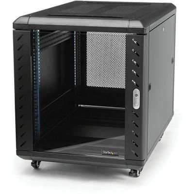 Startech.com 12U 36 In Knock-Down Server Rack Cabinet With Casters - Easy To Transport And Quick Assemble 12U Secure Server Rack Cabinet