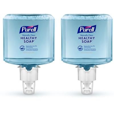 Purell Es6 Professional Mild Foam Hand Soap Refills, Naturally Cleam Scent, 40.5 Oz, Pack Of 2 Bottles
